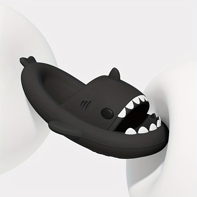 QYA Novelty Shark Slippers Cloud Slides Couple Anime Lightweight Non Slip Shoes