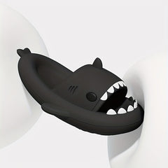 QYA Novelty Shark Slippers Cloud Slides Couple Anime Lightweight Non Slip Shoes