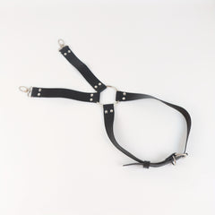 Men's Punk Rivets Suspenders Waist Chain Straps Bar