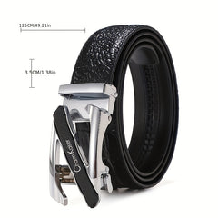 Men's Leather Auto Buckle Belt