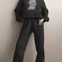  Women's Hoodie & Joggers Two Piece Set