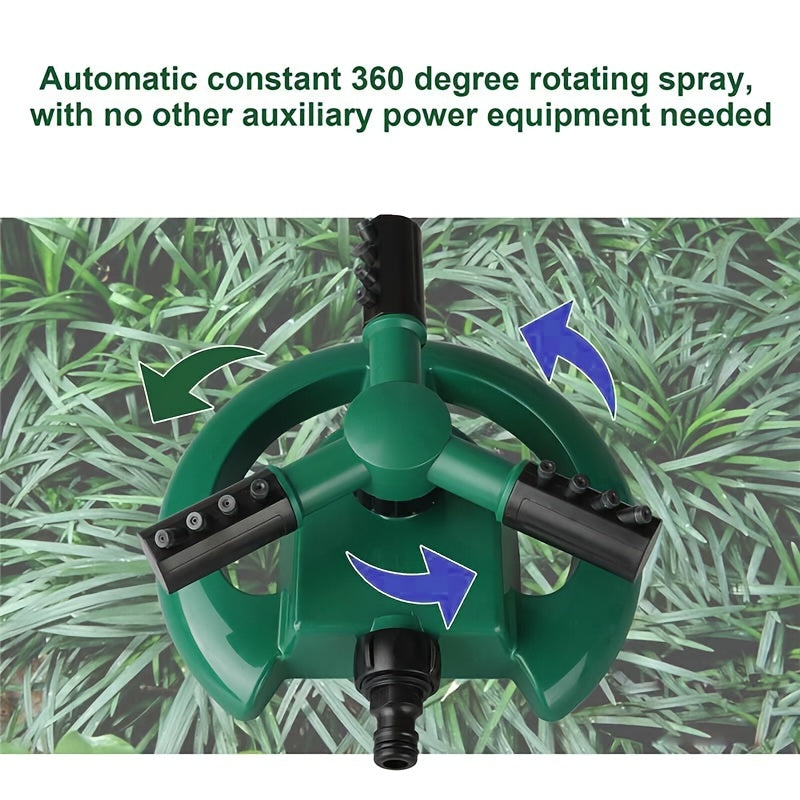 360 Rotating Garden Sprinkler for Large Areas Adjustable & Easy To Use
