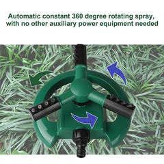 360 Rotating Garden Sprinkler for Large Areas Adjustable & Easy To Use