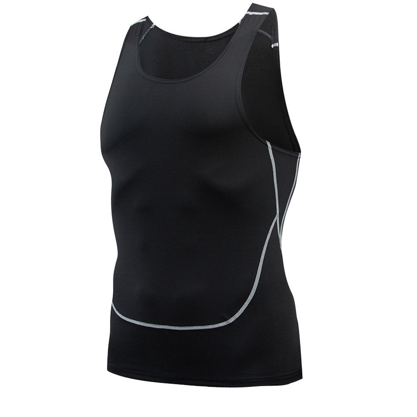 Men's Quick Dry Sleeveless Tights and Vest Set for Intense Workouts