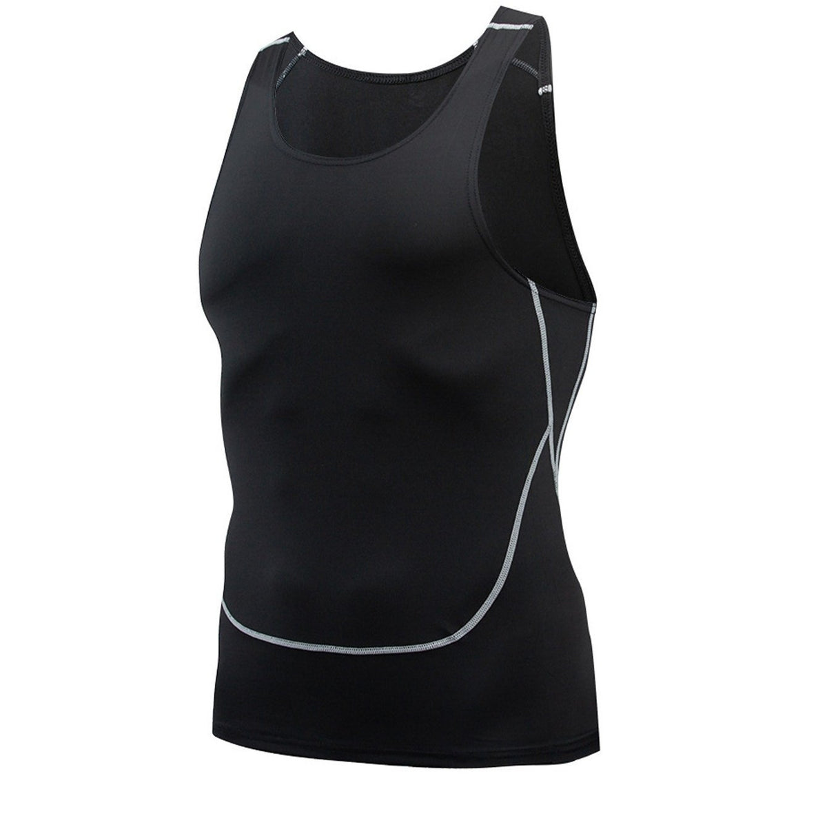 Men's Quick Dry Sleeveless Tights and Vest Set for Intense Workouts
