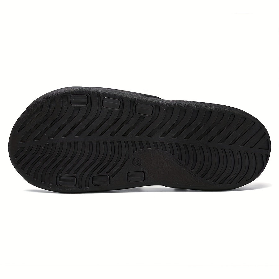 Men's Casual Non Slip Slides Open Toe Slippers for Indoor Outdoor