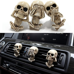 3Pcs Skull Car Air Freshener Clips For Car Interior Vent