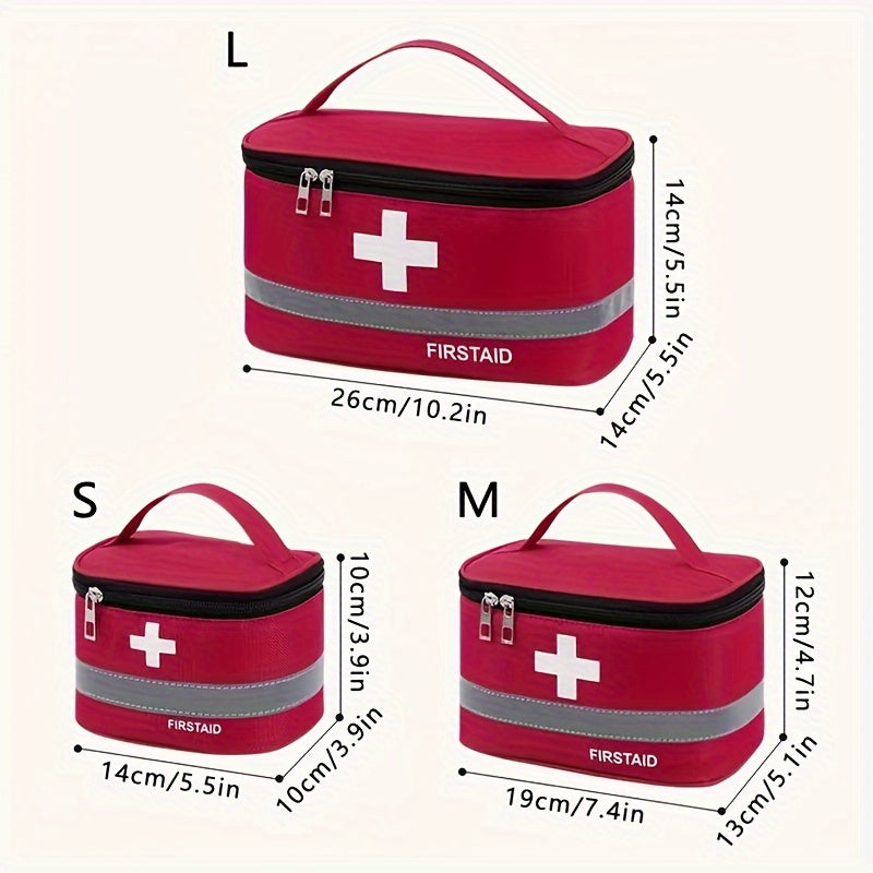 Durable Medical Kits Bag With Zipper Travel Drugs Storage Organizer