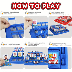 Guess Who I Am Board Game 2 Player Interactive Educational Toys