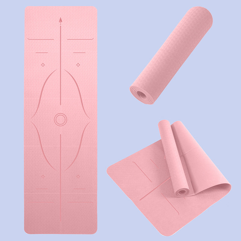 Foldable TPE Yoga Mat for Yoga and Fitness