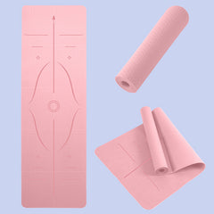 Foldable TPE Yoga Mat for Yoga and Fitness