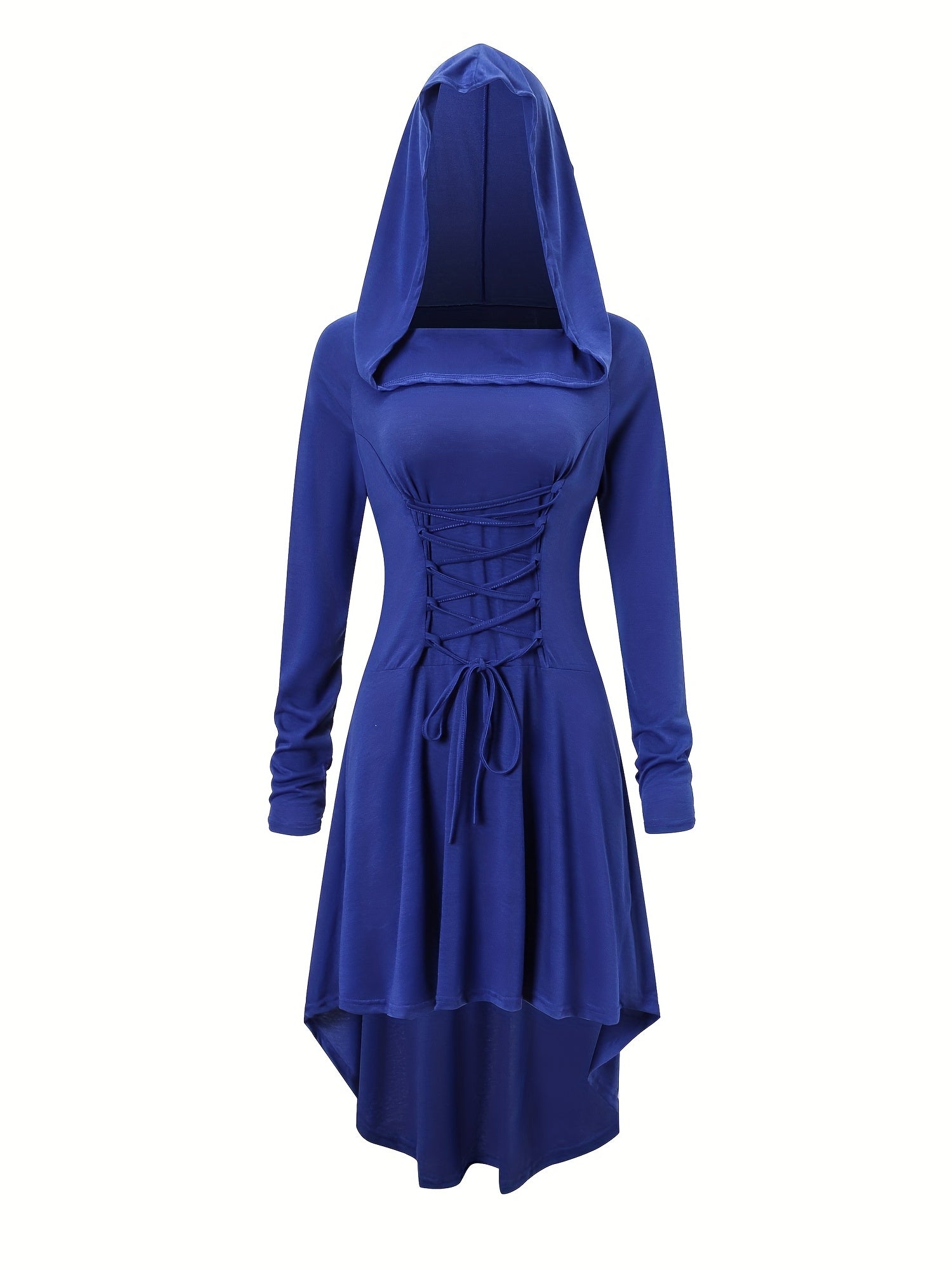 Gothic Witch Cosplay Dress Halloween Hooded Costume