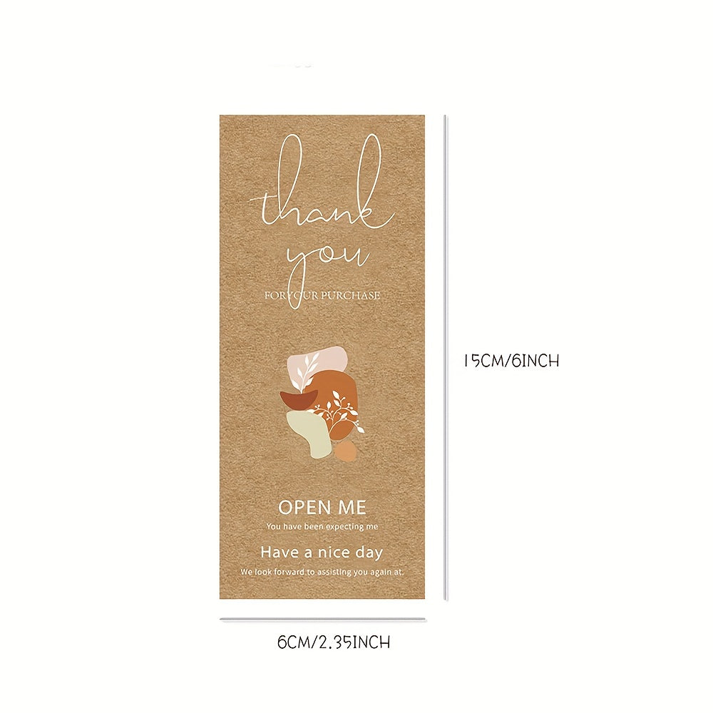 50 Stickers Pack & Thank You Stickers for Sealing & Waterproof Label