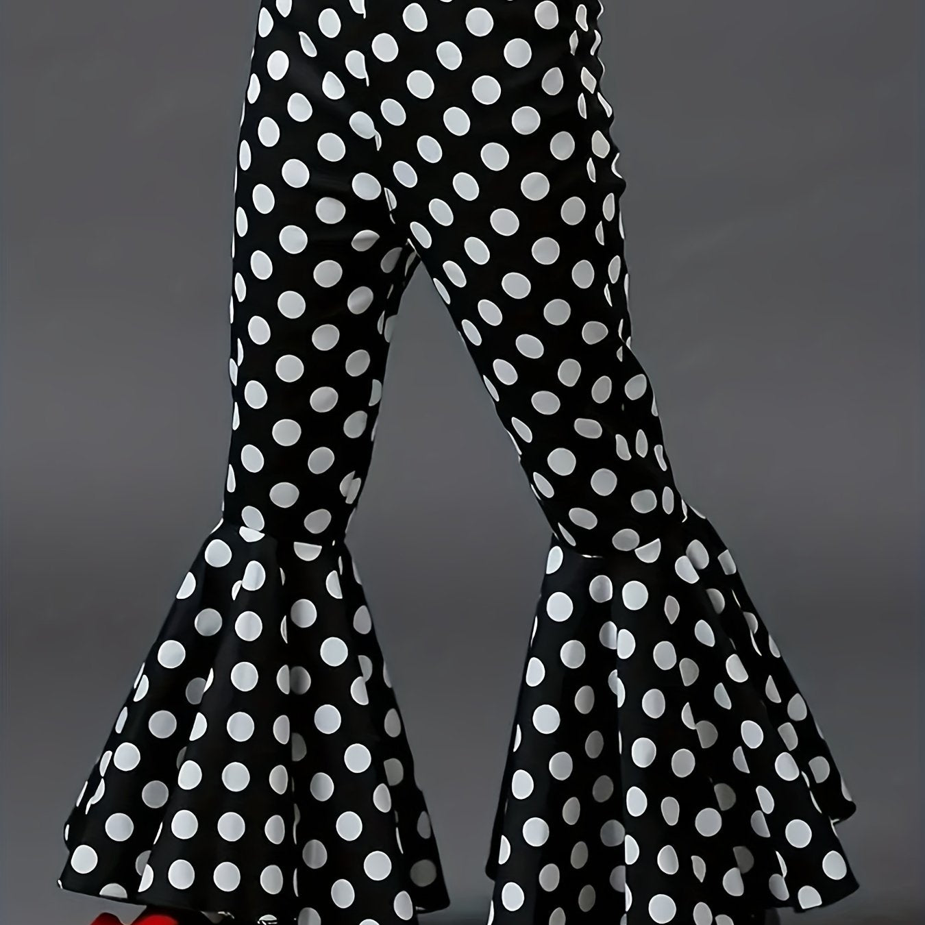 Girl Polka Dot Bell bottom Pants - Daily Shopping