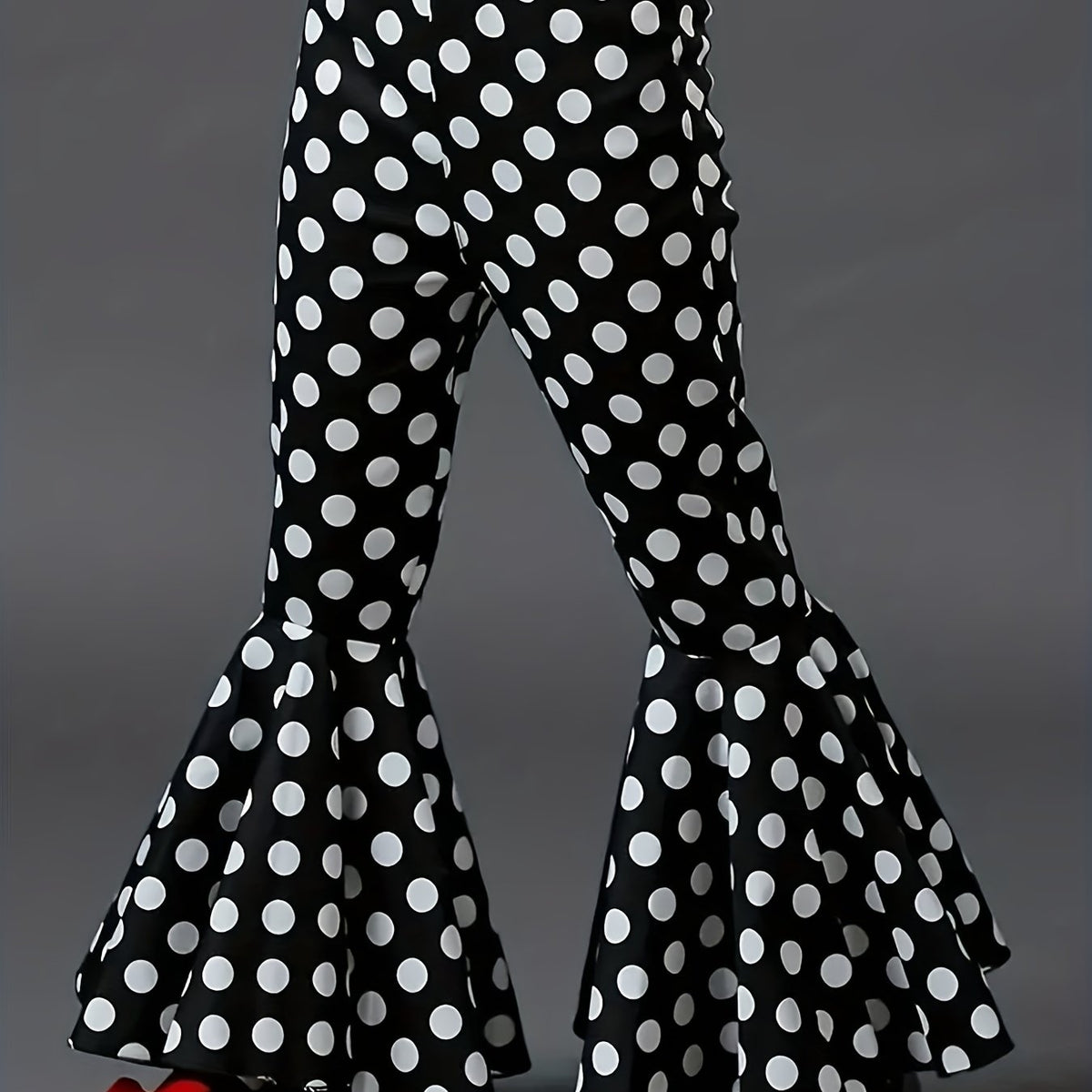 Girl Polka Dot Bell bottom Pants - Daily Shopping