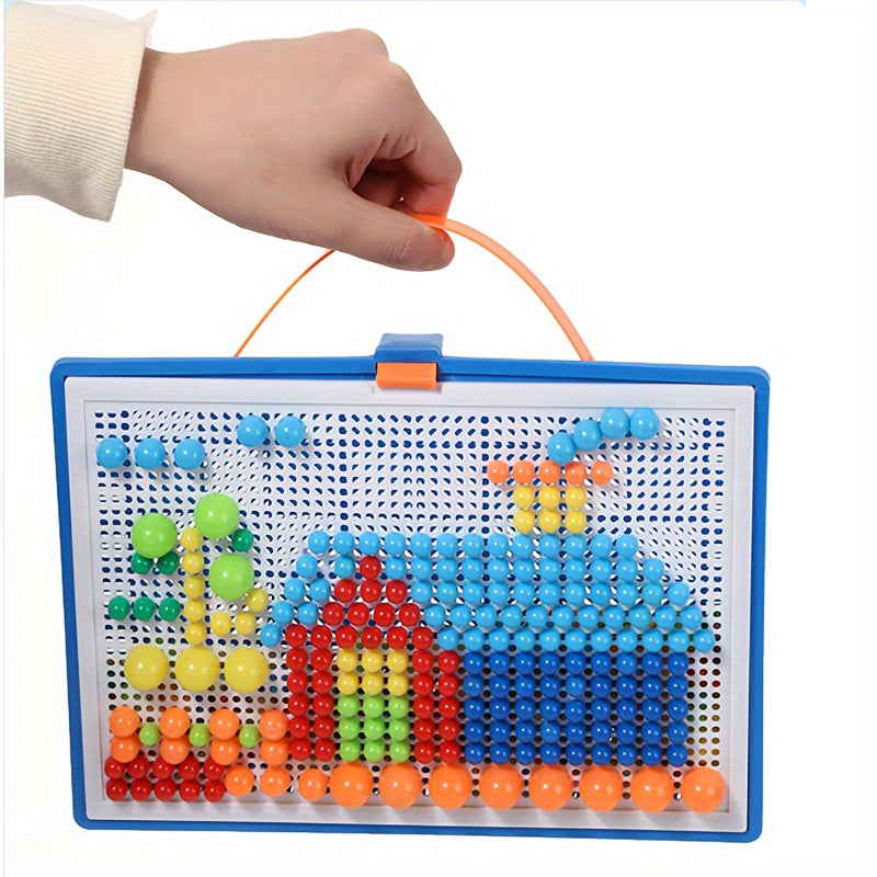 Colorful Mushroom Nail Puzzle Toy DIY Kit