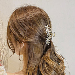 Vintage Rhinestone Hair Claw Thick Hair Clip