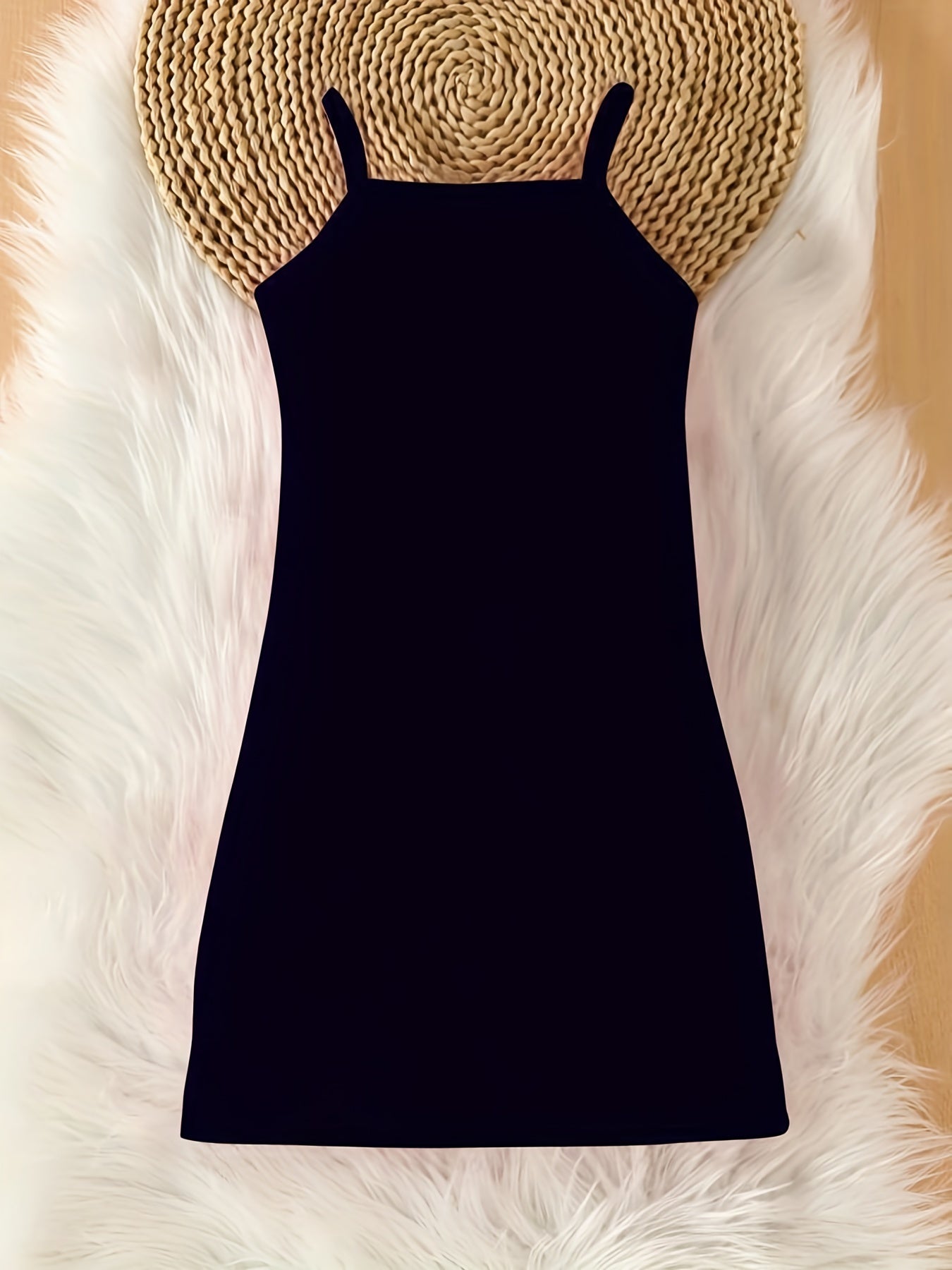 Ribbed Knit ''Mama's Mini'' Bodycon Cami Dress for Summer