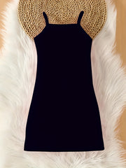Ribbed Knit ''Mama's Mini'' Bodycon Cami Dress for Summer