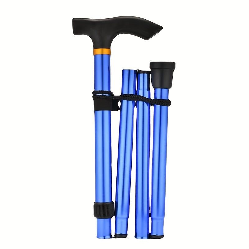 1pc Folding Aluminum Telescopic Trekking Pole Lightweight for Hiking