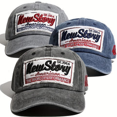 Stary Embroidery Baseball Cap Washed Distressed Patch Summer Sports Hat