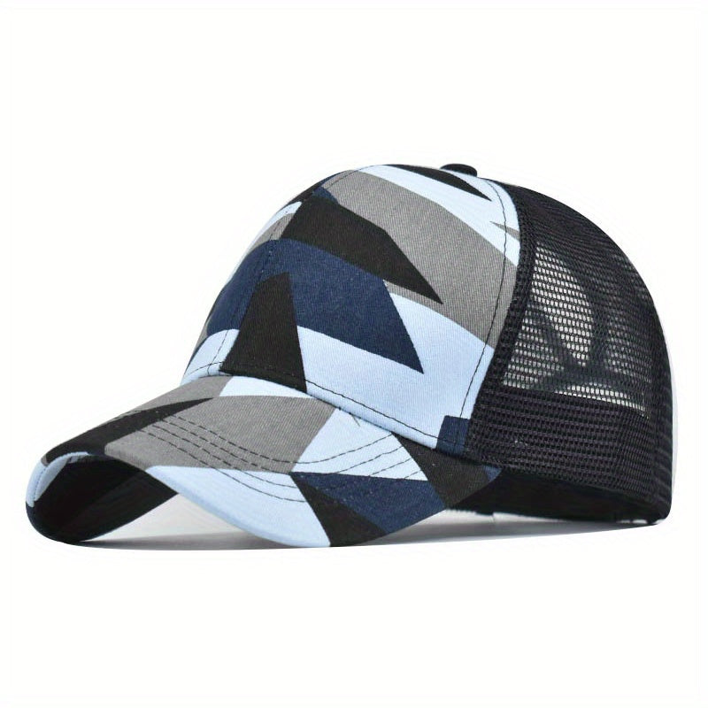 Y2K Block Baseball Cap Hip Hop Snap Back Hat