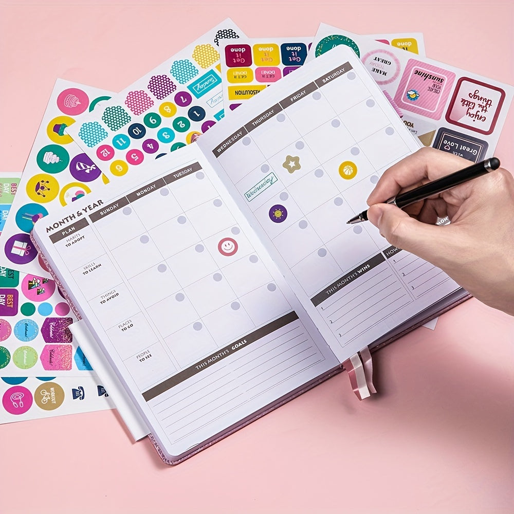 A5 Weekly Planner PU Leather Spiral Journal