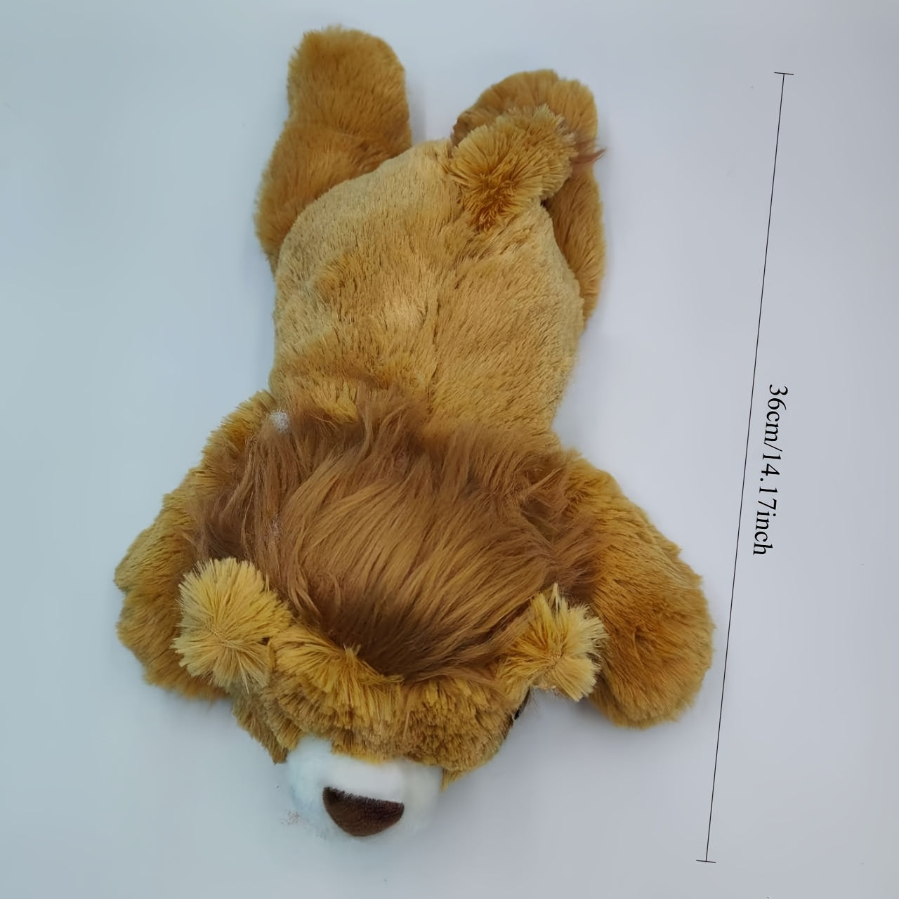 Lion Plush Toy Textured Mane Mixed Colors Soft Polyester Stuffed Animal