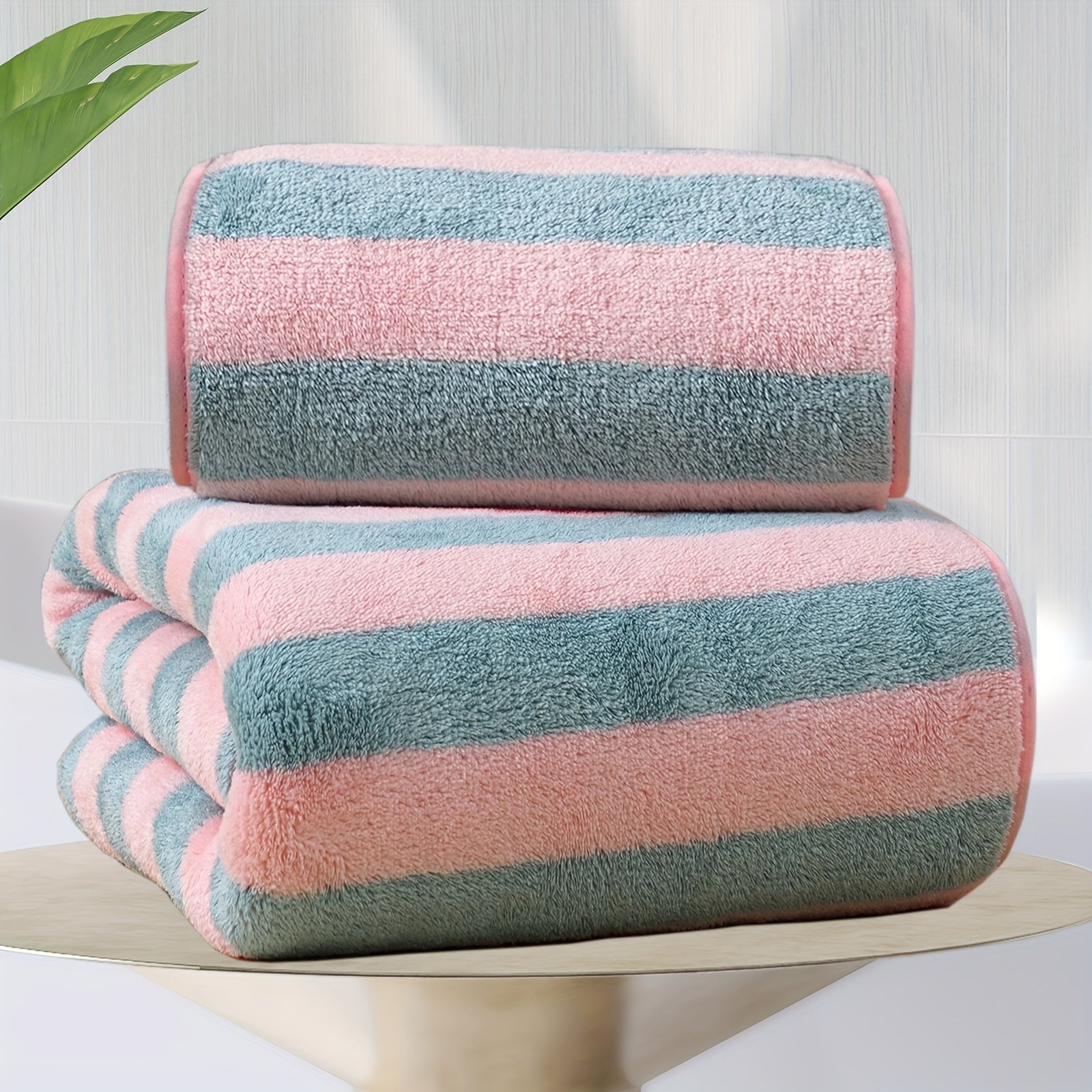 8pcs Microfiber Towel Set - Quick Dry & Soft Towels for Bathroom and Beach