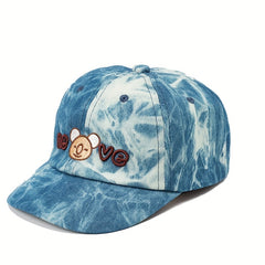 Kids Adjustable Baseball Cap with Cartoon Bear Embroidery