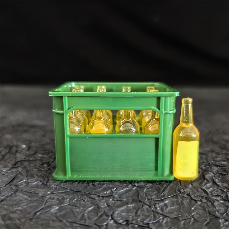 Dollhouse 13pcs Beer Set w/ Frame & 12 Random Beers DIY Micro Supermarket Scene