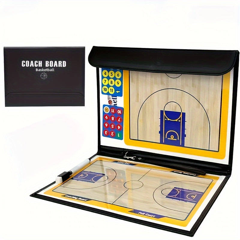 Basketball Coaching Board Double-sided Magnetic Clipboard Kit