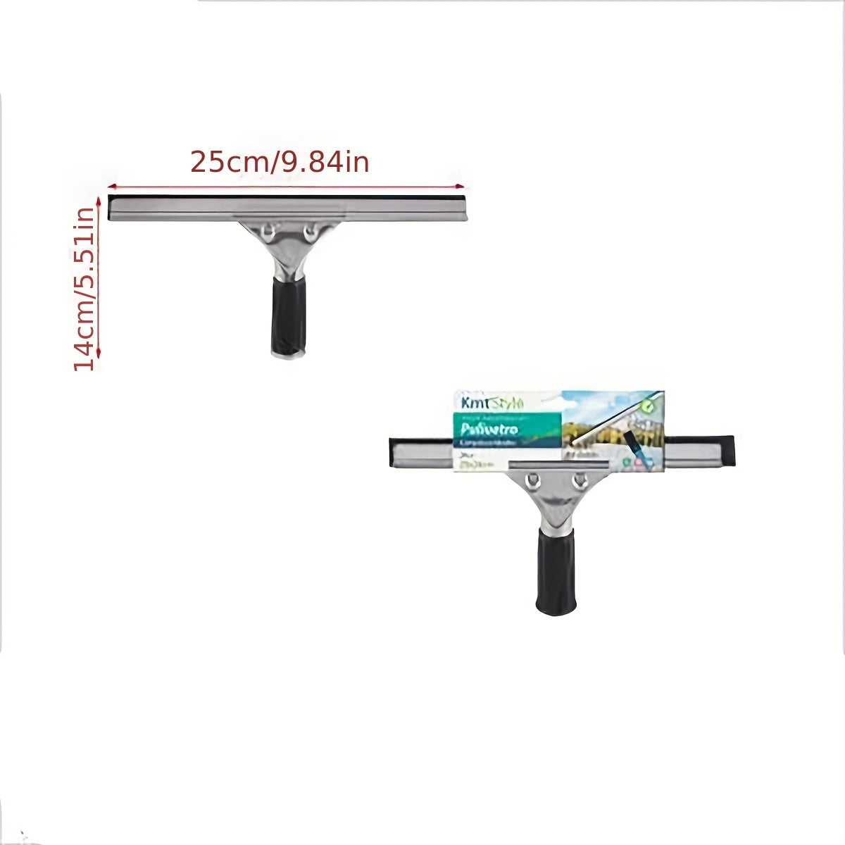 Stainless Steel Shower Squeegee Window Glass Wiper