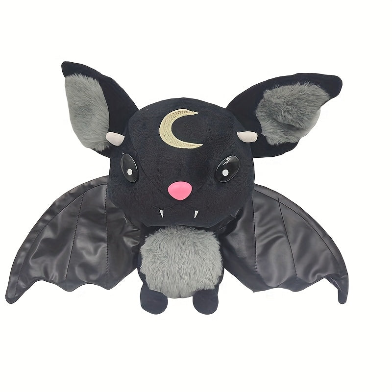 Halloween Devil Bat Plush Toy Stuffed Animal Pink Nose & Teeth