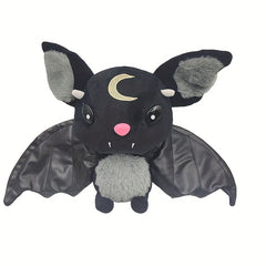 Halloween Devil Bat Plush Toy Stuffed Animal Pink Nose & Teeth