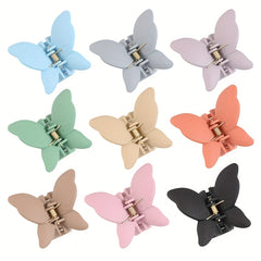 Matte Butterfly Hair Claw Ponytail Holder Hair Claw Clip