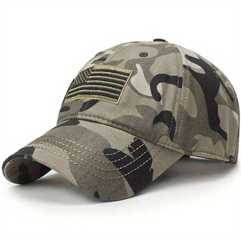 American Flag Patch Baseball Cap Tactical Unisex Camouflage Sun Hats