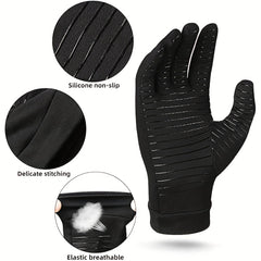 Copper Fiber Full Finger Health Care Gloves