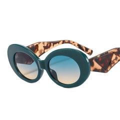 Oval Sunglasses UV400 Vintage Ladies Stylish Small Round Sunglasses