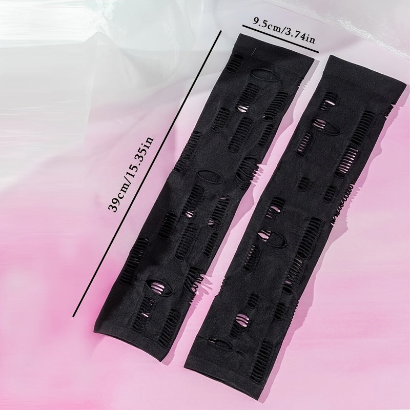 Ripped Gloves Women's Fingerless Gloves Arm Warmer