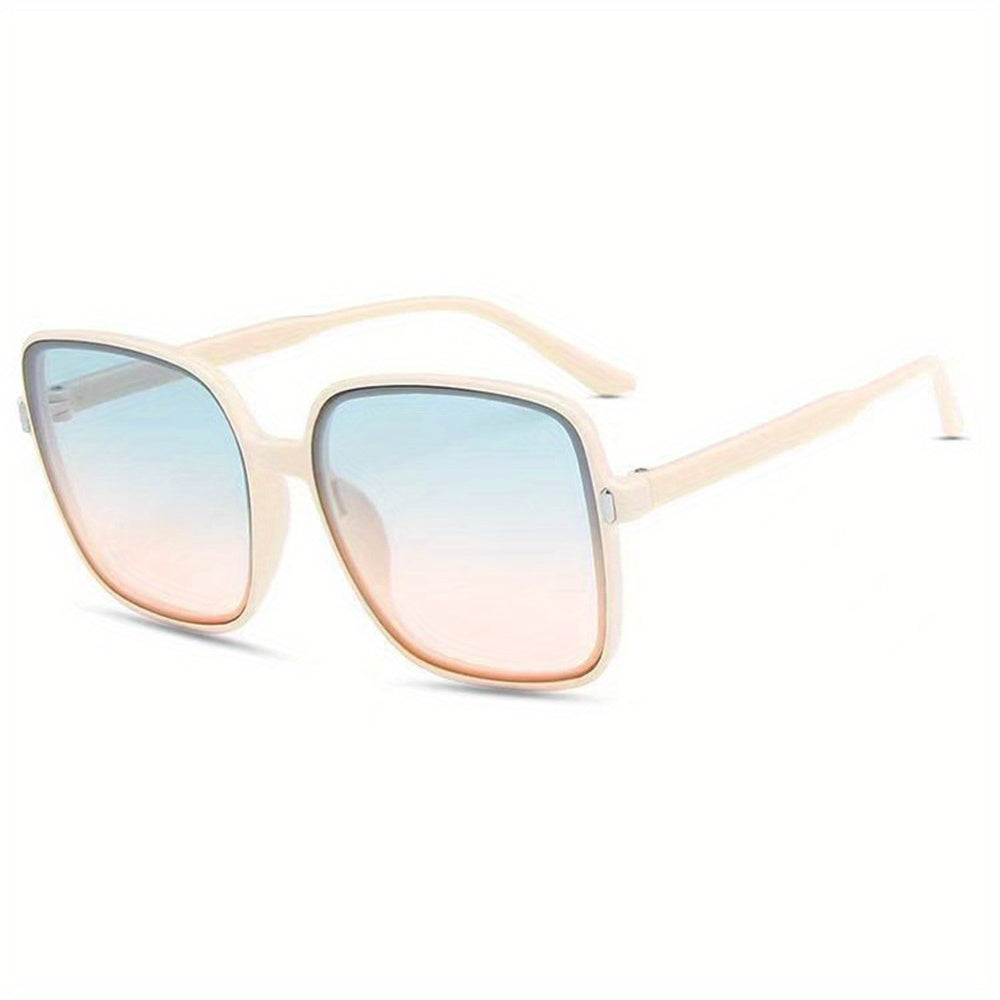 Large Square Sunglasses UV400 Sun Shades Glasses Beach Travel