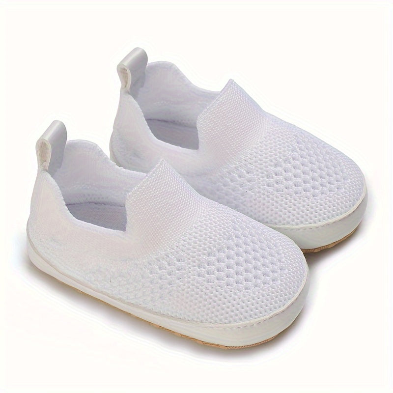 Casual Slip On Woven Shoes For Baby Boys Lightweight Breathable Anti-slip