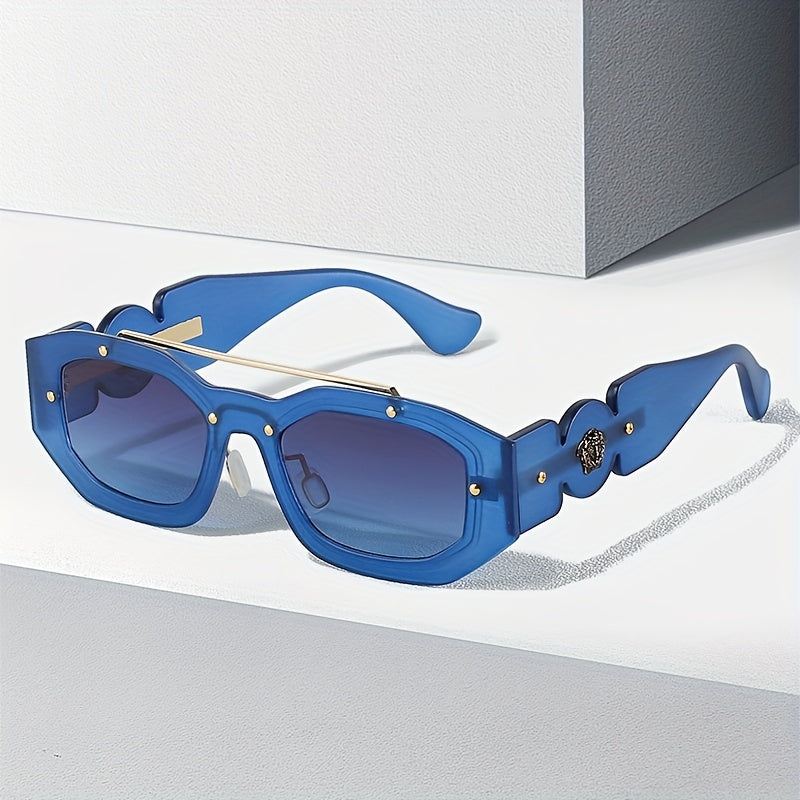 Top Bar Gradient Sunglasses for Beach Party UV400