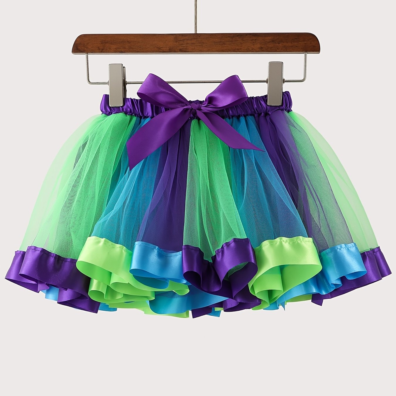 Toddler Girls Bow Mesh Tutu Skirt for Birthday Party Ballet Dance