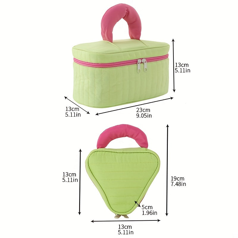 Colorblock Cosmetic Bag Multifunctional Toiletry Wash Bag
