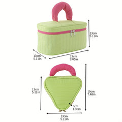 Colorblock Cosmetic Bag Multifunctional Toiletry Wash Bag