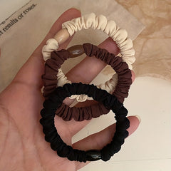 3PCS Solid Scrunchies High Elastic Hair Ties Hair Rope Girls Hair Accessories