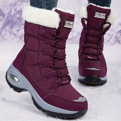 Women's Snow Boots Warm Air Cushion Hiking Shoes