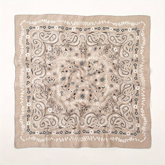 Classic Paisley Print Scarf Silk Square Shawl Sunscreen Head Wrap