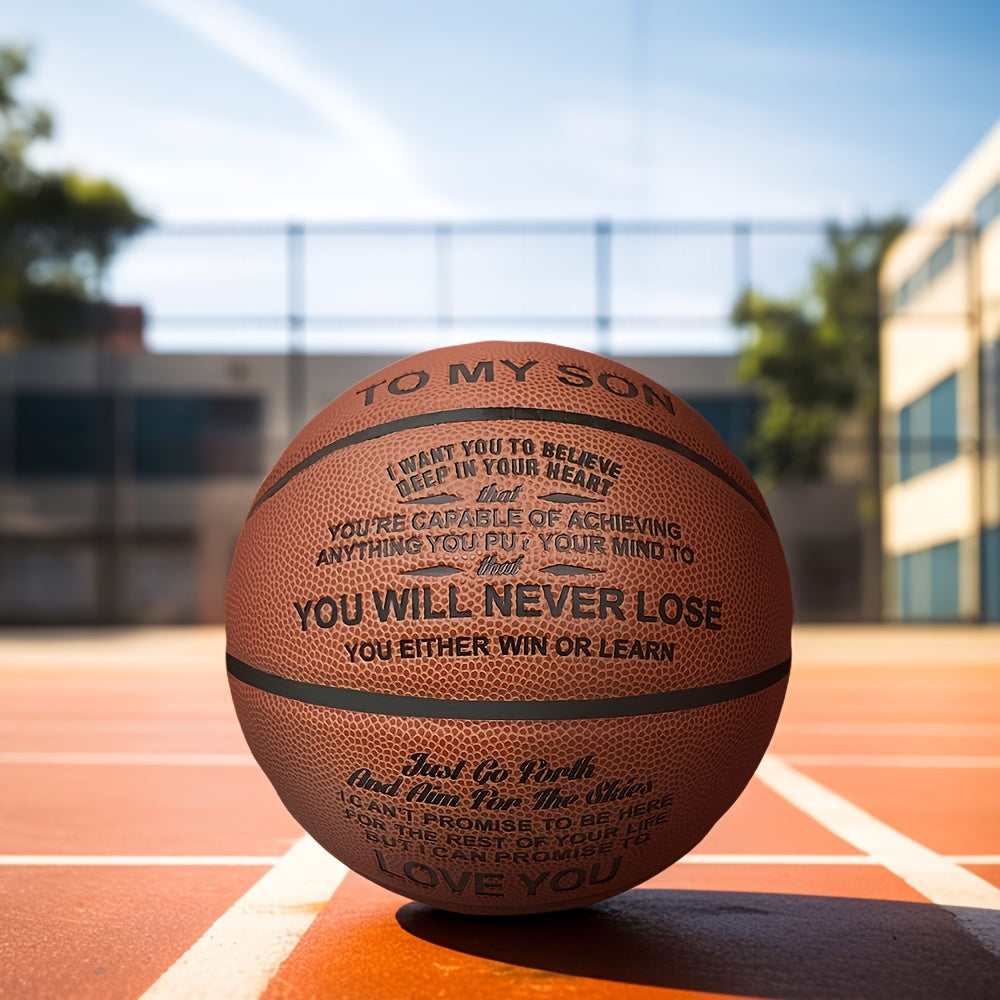 Engraved Basketball for My Son - Graduation or Birthday Gift